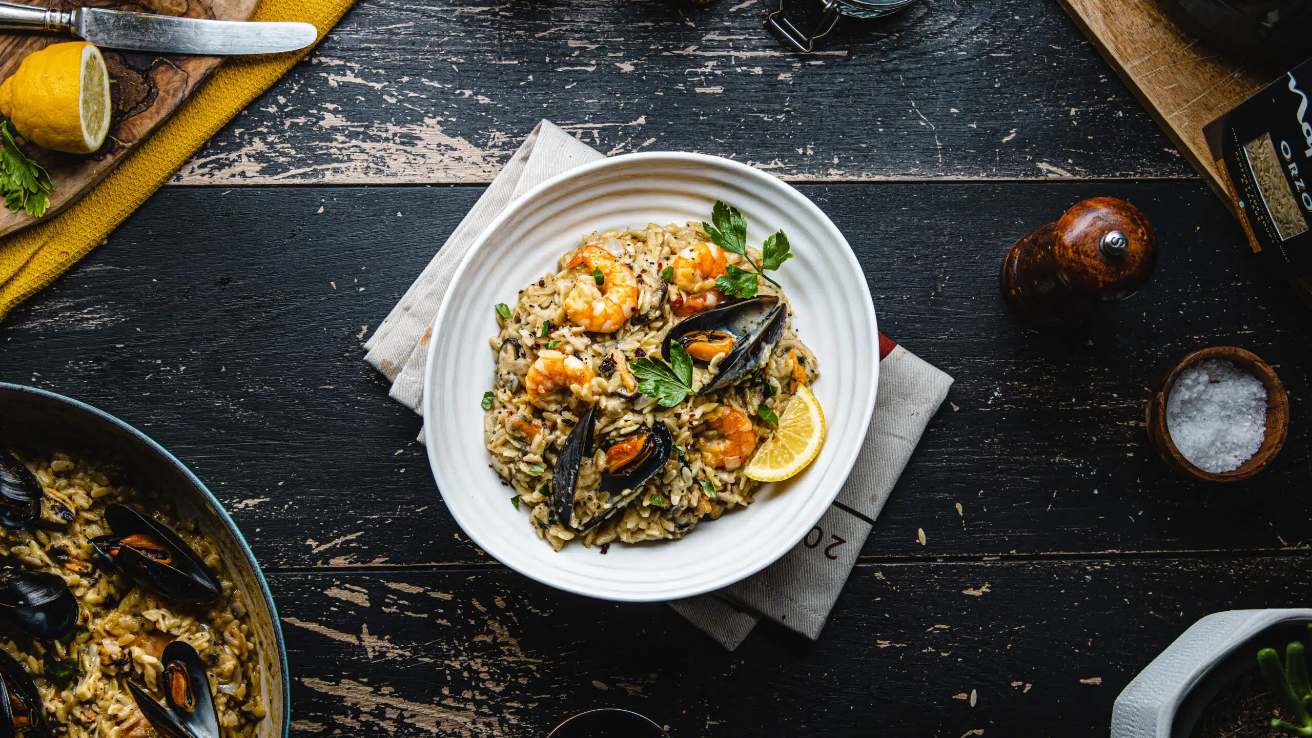 Orzo 11 One-Pot Garlic Butter Seafood Orzo