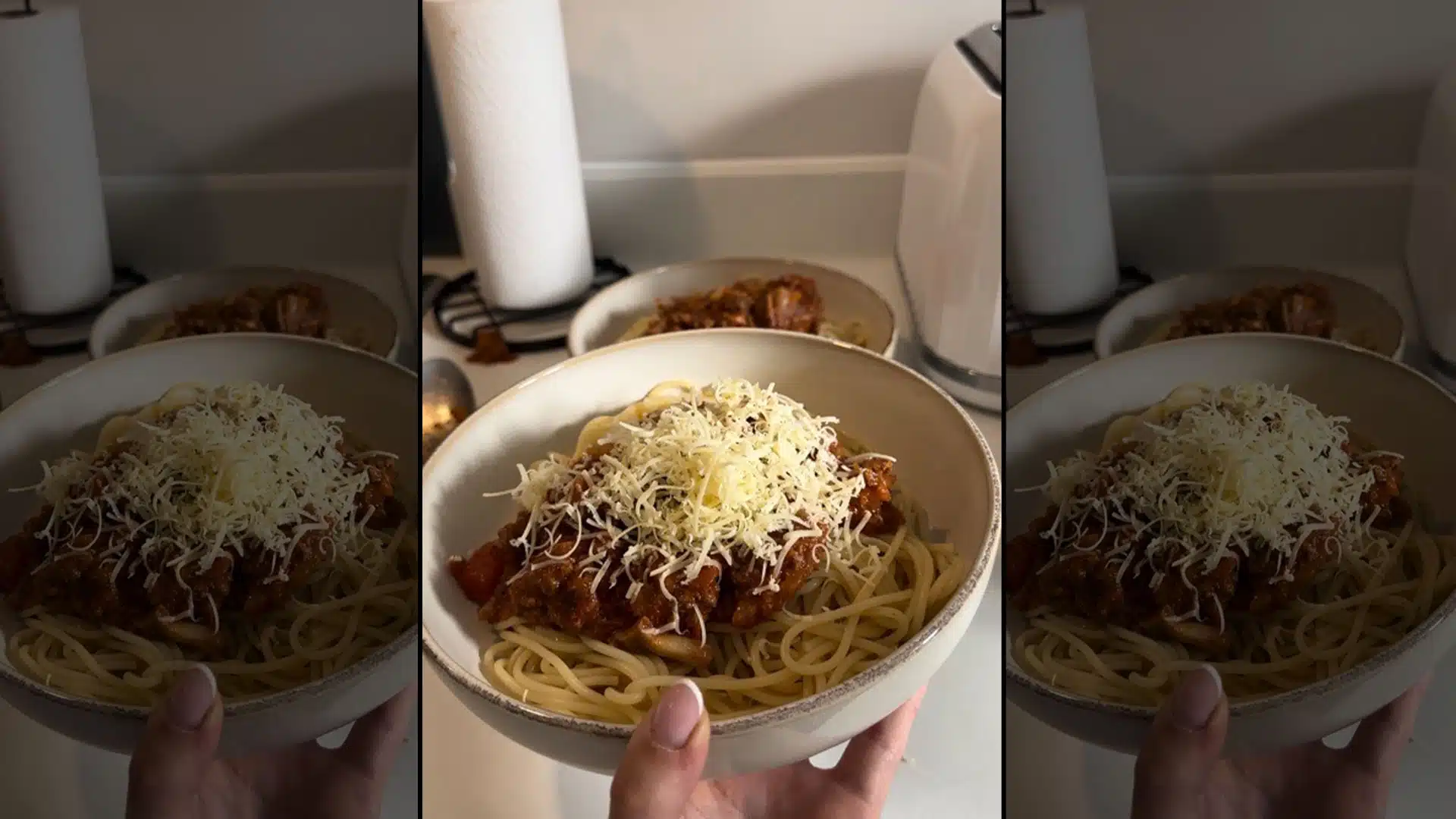 Leah's hidden veg spaghetti bolognese with napolina