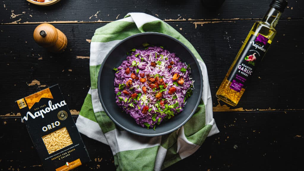 Easy Creamy Red Cabbage Orzo Risotto Recipe: How to & Ingredients
