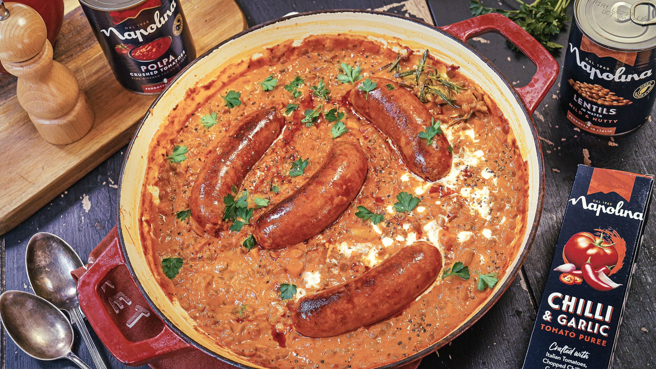 Creamy Sausage & Lentil Winter Stew