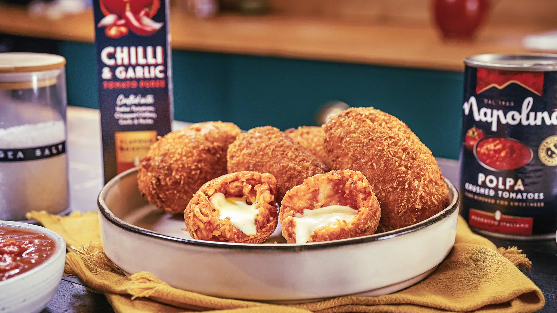 Rome-Style Mozzarella Stuffed Suppli